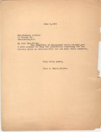 Letter from Ella L. Smyrl to Frances J. Bulow, June 4, 1931