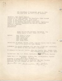Minutes to the Committee of Management, Coming Street Y.W.C.A., April 2, 1940