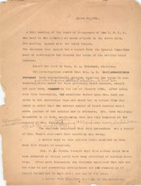 Minutes to the Board of Management, Coming Street Y.W.C.A., March 20, 1931