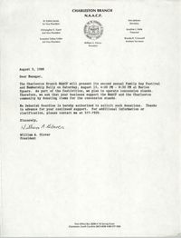 Letter from William A. Glover to a Manager, August 3, 1988