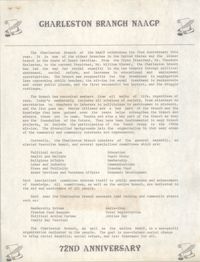 72nd Anniversary Flyer, National Association for the Advancement of Colored People