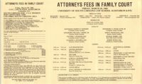 Attorney Fees in Family Court, Video/CLE Seminar Pamphlet, March 29, 1985