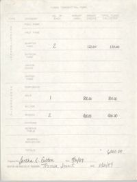 Funds Transmittal Form, E. Culton and Theresa Smart, August, 30, 1989
