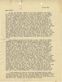 Letter from Sidney Jennings Legendre, May 25, 1943