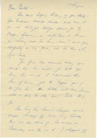 Letter from Stew McClintic, August 17, 1945