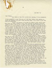 Letter from Gertrude Sanford Legendre, January 19, 1943