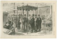 The Rothschild-Perugia Wedding In London, January 19th--the Hebrew ceremony beneath the canopy