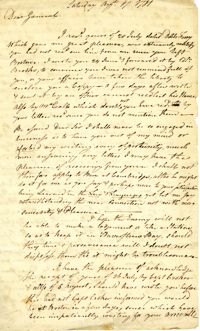 Letter from Thomas Crafts to Benjamin Lincoln