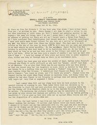 Letter from Armant Legendre, October 24, 1943