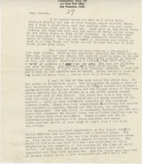 Letter from Sidney Jennings Legendre, August 26, 1943