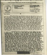 Letter from Sidney Jennings Legendre, December 1, 1943