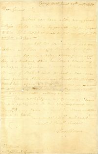 Letter from Moses Hazen to Nathanael Greene