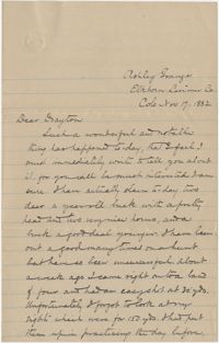 Letter to J. Drayton Grimke Jr. in Lancashire, England, November 17, 1882