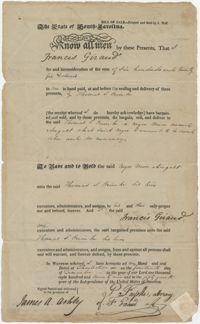 Bill of Sale to Thomas S. Grimke for the purchase of a slave named August, December 14, 1829