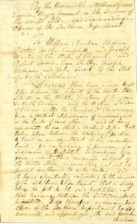 Letter from Major General Nathanael Greene addressed to Arthur Campbell