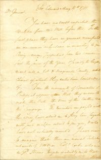 Letter from Robert Lawson to Nathanael Greene