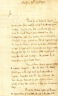 Letter from John Hector St. John to Nathanael Greene