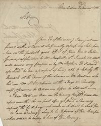 Letter to John F. Grimke from Alexander Chisolm, November 2, 1786