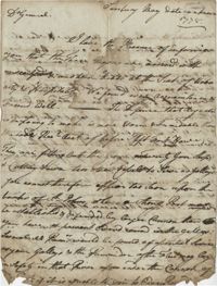 Letter from John F. Grimke to General [Howe?], May 1778