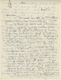 Letter from Gertrude Sanford Legendre, August 25, 1942