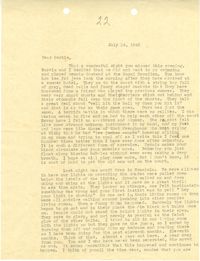 Letter from Sidney Jennings Legendre, July 14, 1943