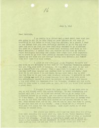 Letter from Sidney Jennings Legendre, July 3, 1943