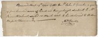 Receipt from John F. Grimke for the sale of land to James Oliphant, March 29, 1790