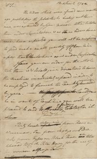 Letter from John F. Grimke to Colonel Horry, April 12, 1782