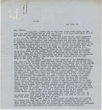 Letter from Gertrude Sanford Legendre, October 14, 1943