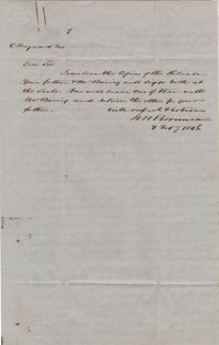 106. J.M. Perneau to Charles Heyward -- February 9, 1846