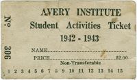 Avery Institute Student Activities Ticket