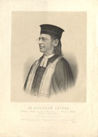 Dr. Abraham Geiger, Rabbiner u. Prediger der Israel. Gemeinden z. Z. in Wiesbaden, Breslau, Frankfurt a/M. und Berlin