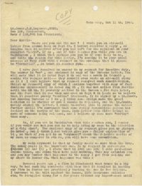 Letter from Armant Legendre, October 11, 1944