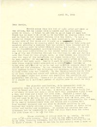 Letter from Sidney Jennings Legendre, April 23, 1943