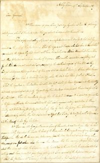 Letter from Thomas Farr to Nathanael Greene