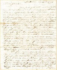 Letter from Abraham Lott to Nathanael Greene