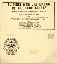 Evidence & Civil Litigation in the Circuit Courts, Continuing Judicial Education Seminar Pamphlet, February 22, 1985, Russell Brown