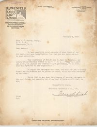 Letter from Goldsmith, Lowenfels and Co., Inc. to Ada C. Baytop, February 8, 1923
