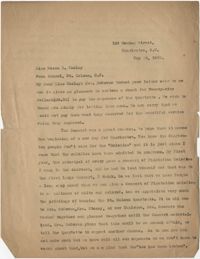 Letter from Ada C. Baytop to Rossa B. Cooley, May 26, 1922