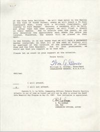 Response from R.M. Jackson, Letter from William A. Glover to Friend, May 6, 1987