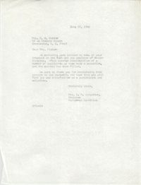 Letter from Mrs. G. P. Singleton to Virginia B. Alsten, July 22, 1966