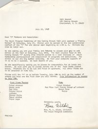 Letter from Mrs. M. A. Wilds, July 10, 1967