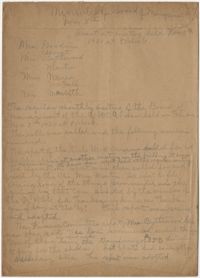 Minutes to the Board of Management, Coming Street Y.W.C.A., November 5, 1920