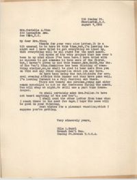 Letter from Ella L. Smyrl to Cordella A. Winn, August 7, 1932