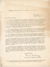 Letter from Anna Seaburg, October 1934