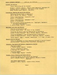 1985 Annual Meeting of  the South Carolina Bar, Seminar Descriptions