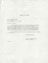 Letter from Anna D. Kelly to A. Brewer Woods, February 23, 1966