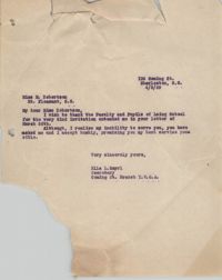 Letter from Ella L. Smyrl to M. Robertson, April 8, 1929