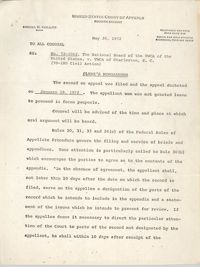 United States Court of Appeals, Fourth Circuit, Clerk's Memorandum, May 30, 1972