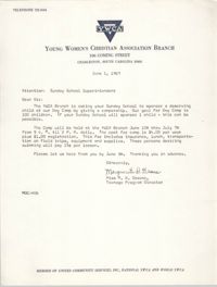 Letter from Marguerite D. Greene, June 1, 1967
